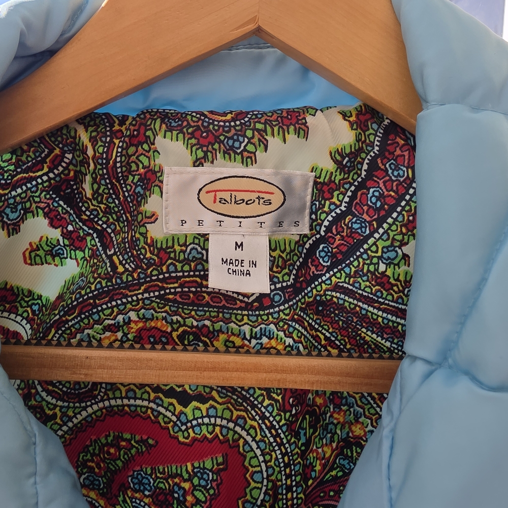 Talbots Light Blue Quilted Vest - Picture 3 of 4